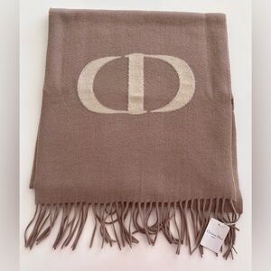 Dior Signature Cashmere & Wool Scarf – New in Box NWT